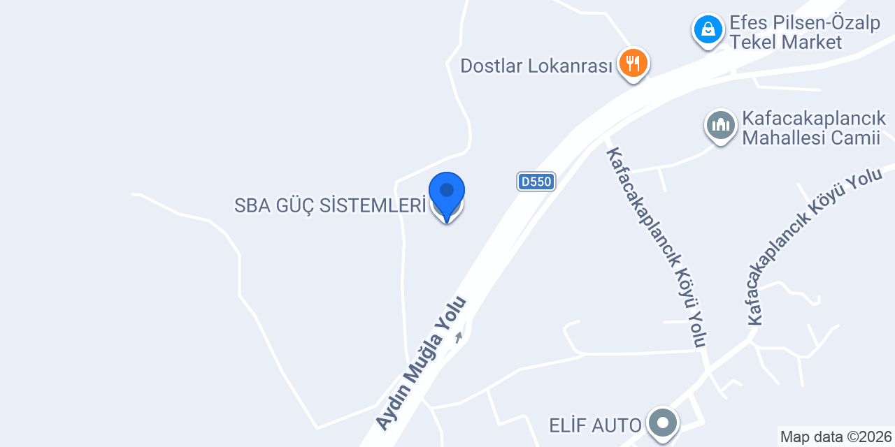 SBA GÜÇ SİSTEMLERİ konumu