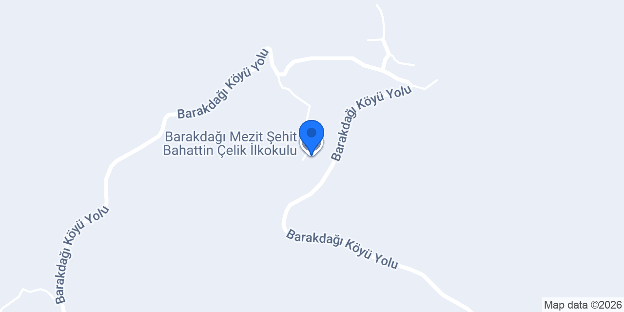 Barakdağı Mezit Şehit Bahattin Çelik İlkokulu konumu