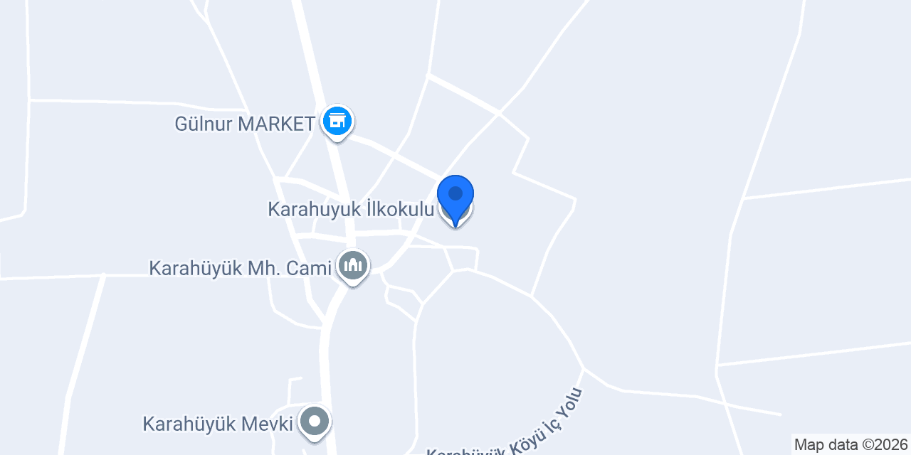 Karahuyuk İlkokulu konumu