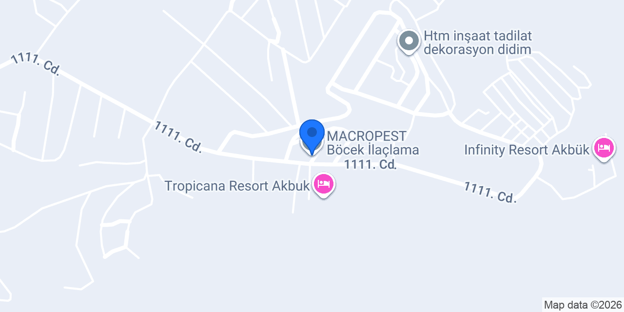 MACROPEST Böcek İlaçlama konumu