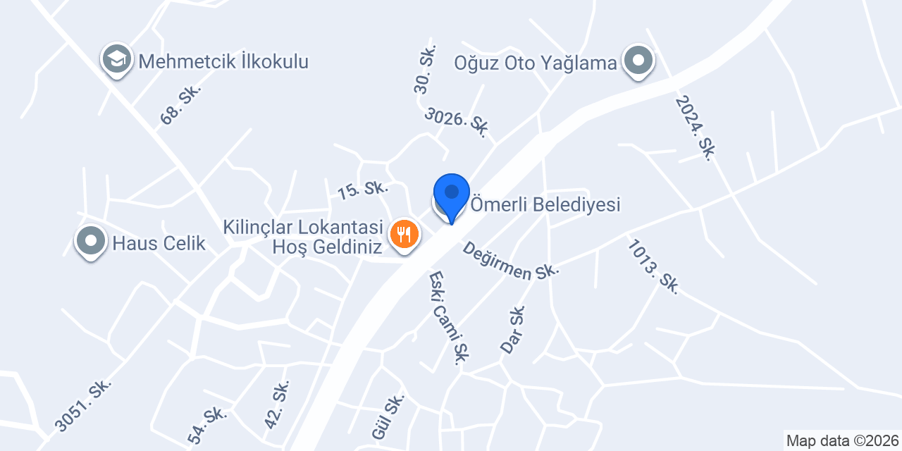 Ömerli Belediyesi konumu