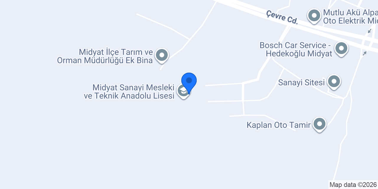 Mesleki Eğitim Merkezi konumu