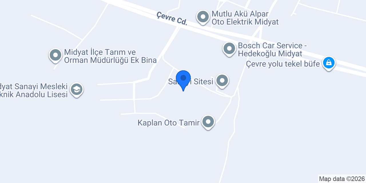 Kral oto kaporta boya konumu