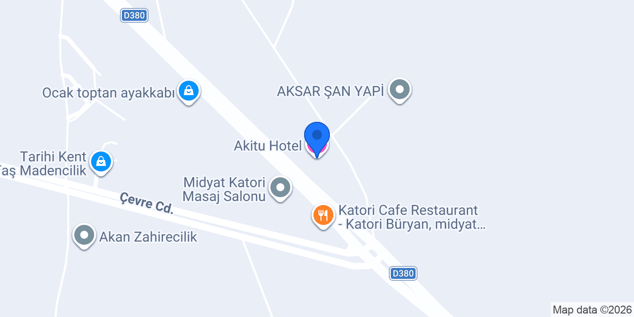 Akitu Hotel konumu