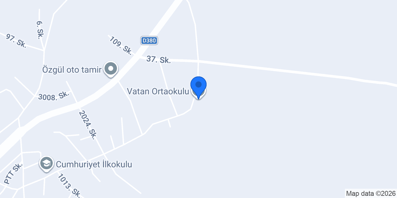 Vatan Ortaokulu konumu