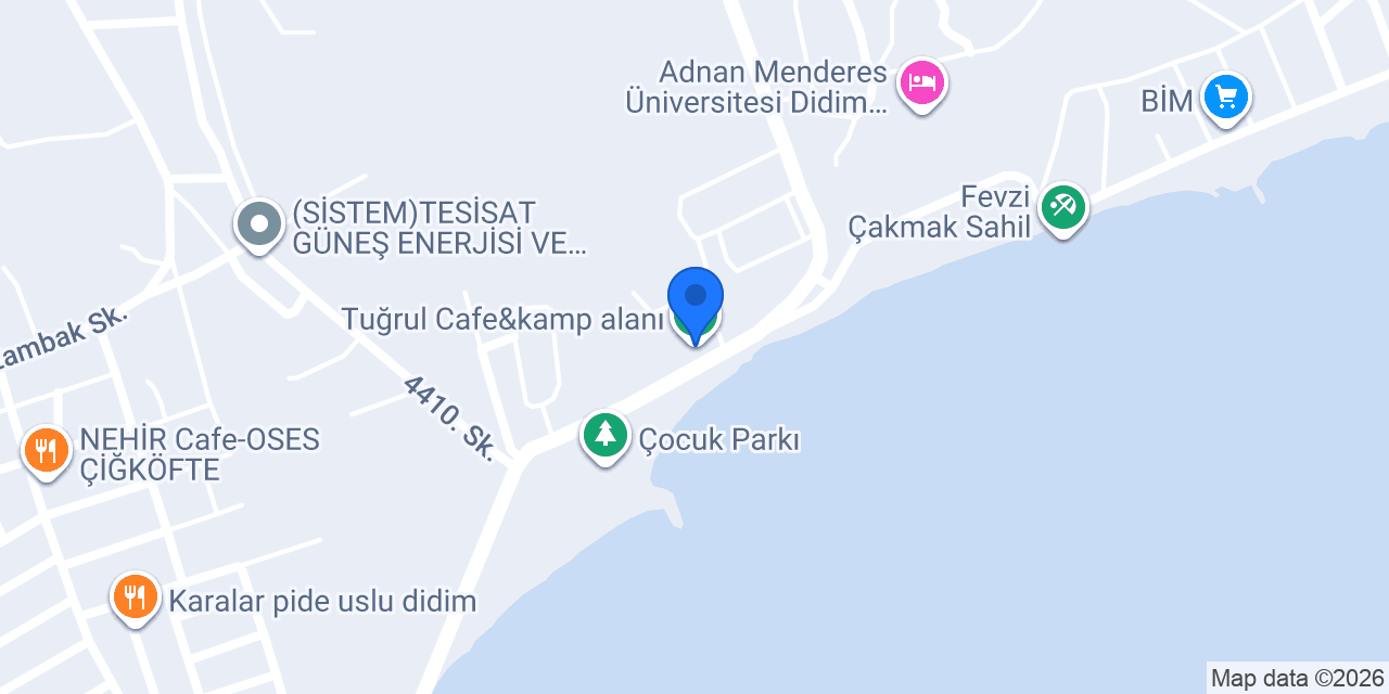 Tuğrul Cafe&kamp alanı konumu