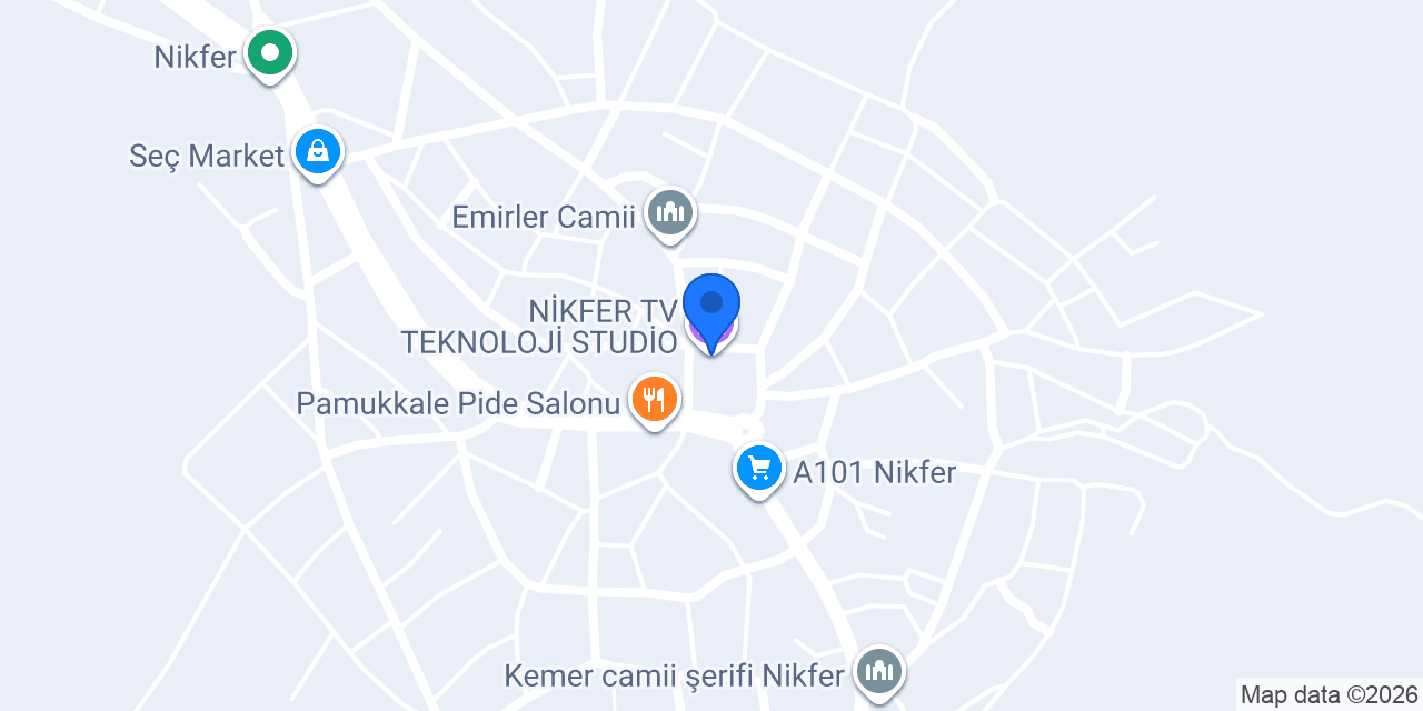 NİKFER TV TEKNOLOJİ STUDİO konumu