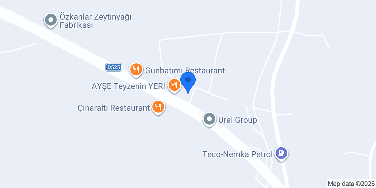Çalışkanlar Yağ fabrikası konumu
