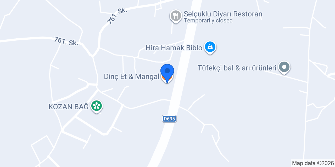 Dinç Et & Mangal konumu