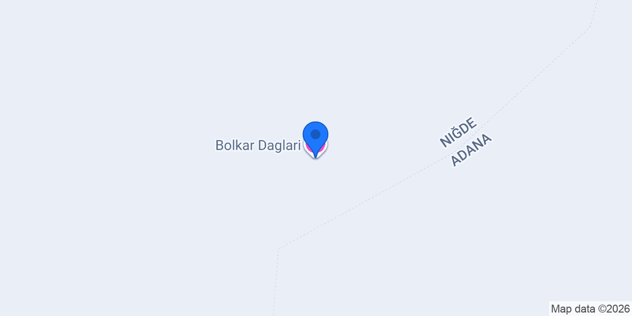 Bolkar Daglari konumu