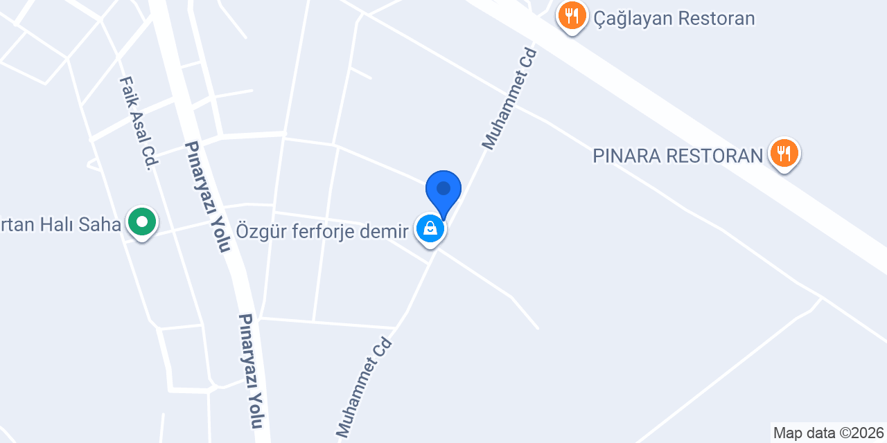 Özgür ferforje demir konumu