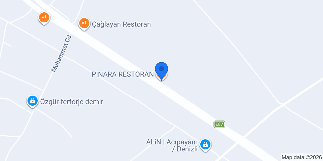 PINARA RESTORAN konumu