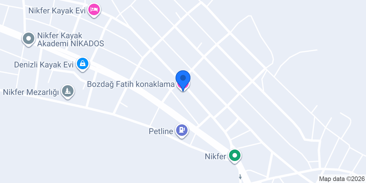 Bozdağ Fatih konaklama konumu