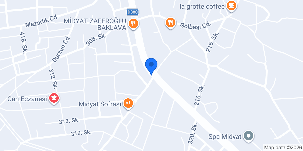 Kızıl Oto Kiralama konumu