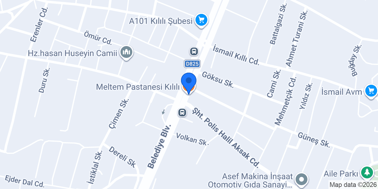 Meltem Pastanesi Kılılı konumu