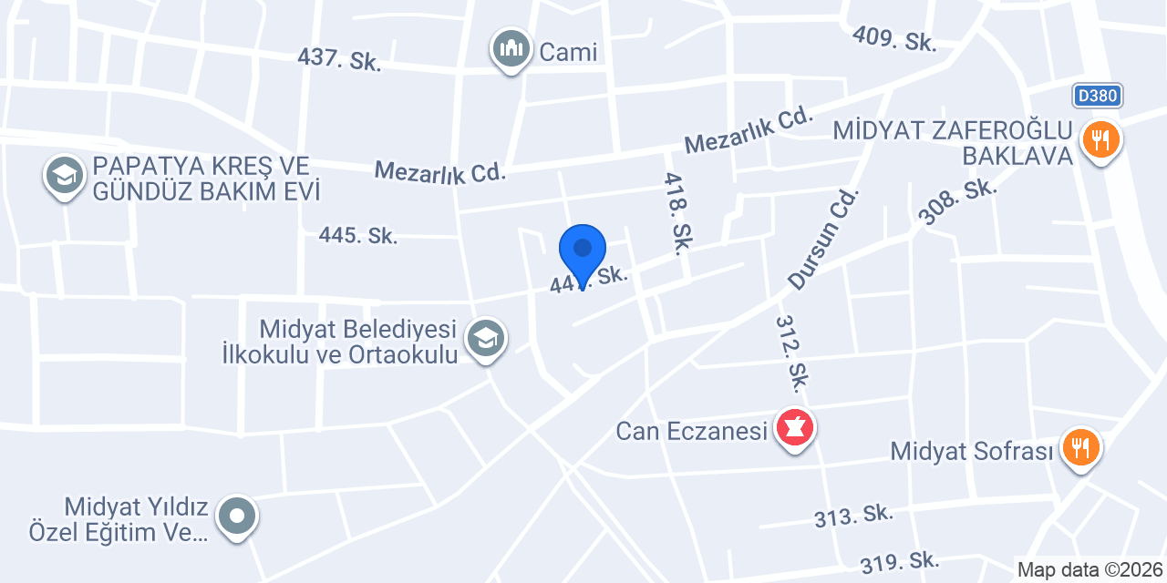 Midyat saman konumu