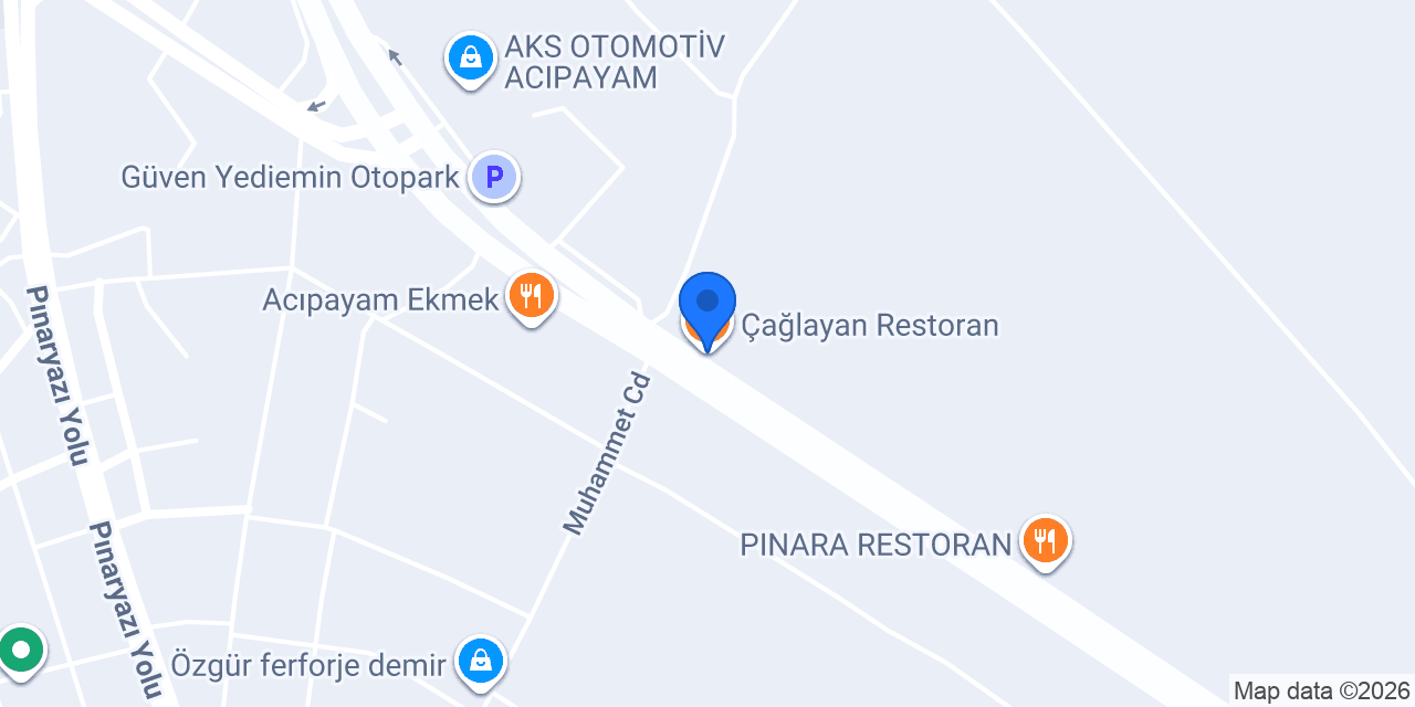 Çağlayan Restoran konumu