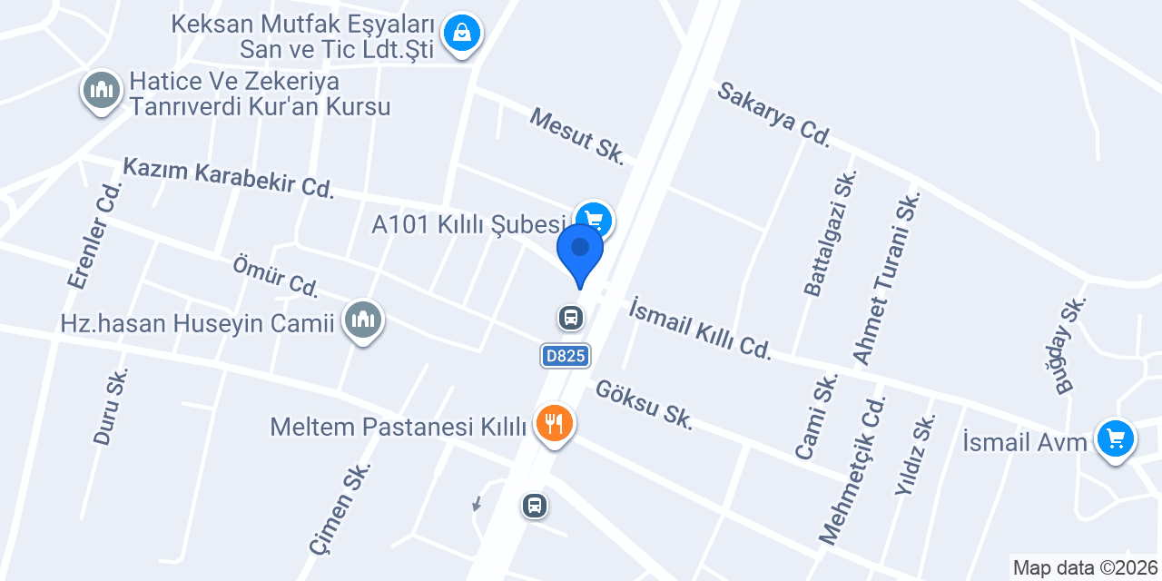 Kasap Halil Usta konumu