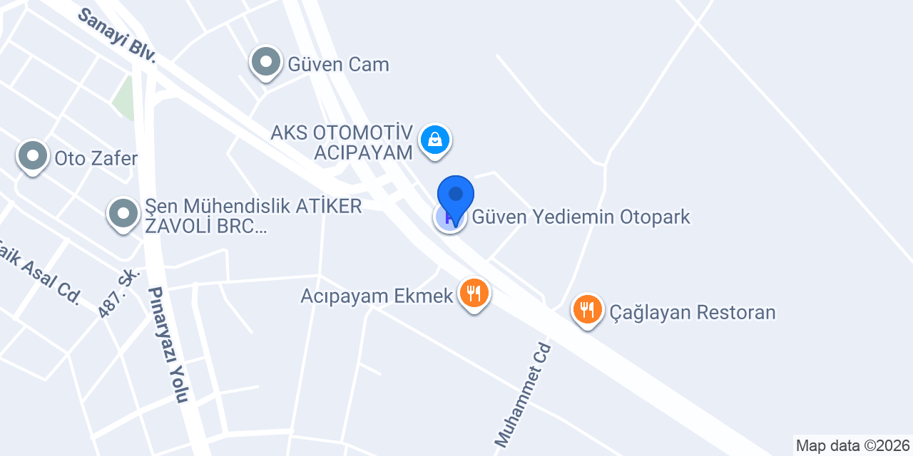 Güven Yediemin Otopark konumu