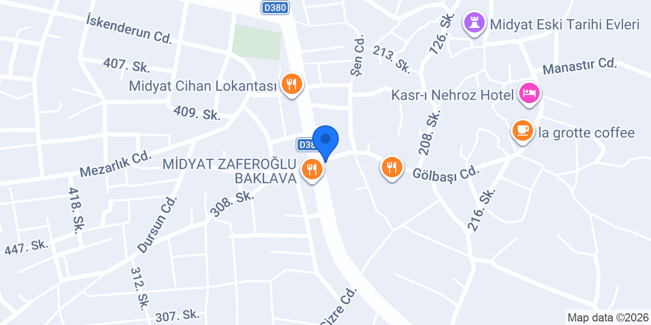 MİDYAT TAKSİ MERKEZ konumu