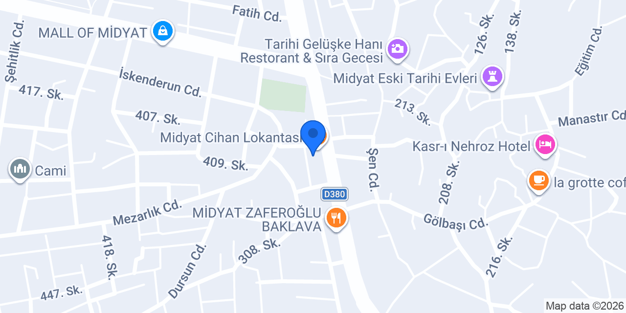 Legend spa Midyat konumu