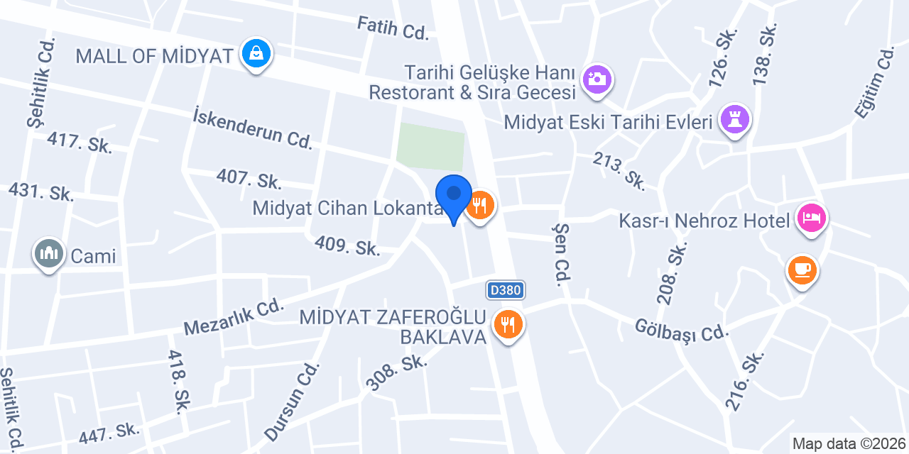 Midyat Ece Oto Kiralama konumu