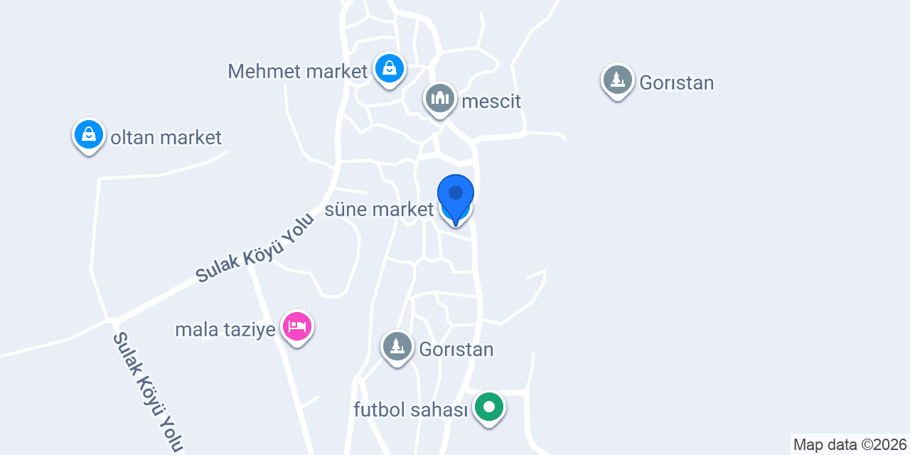 süne market konumu