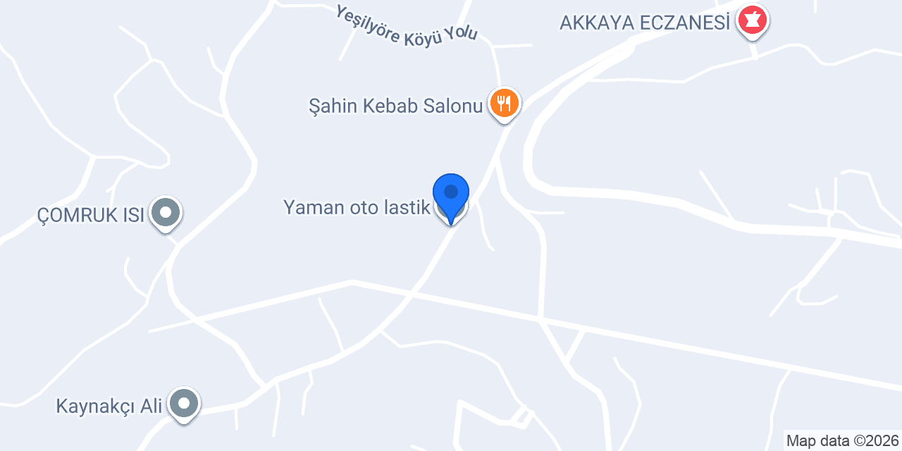 Yaman oto lastik konumu