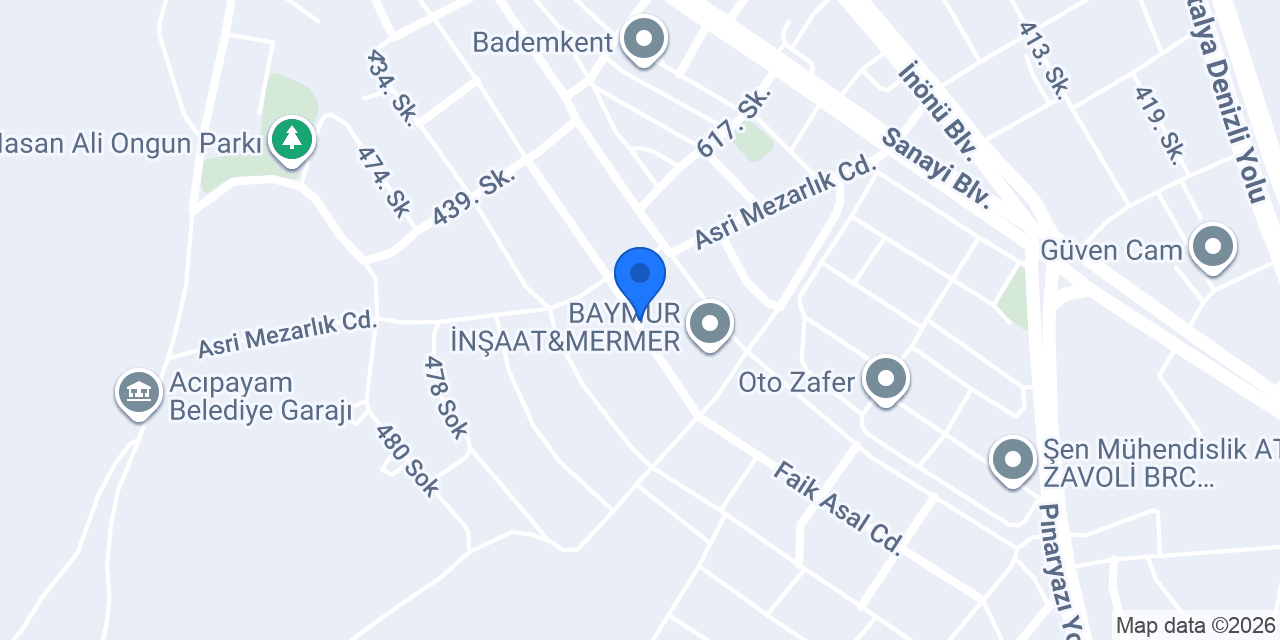 Ayhan oto egzoz konumu