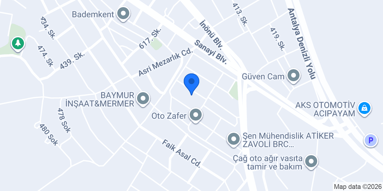 Oto Selçuk konumu