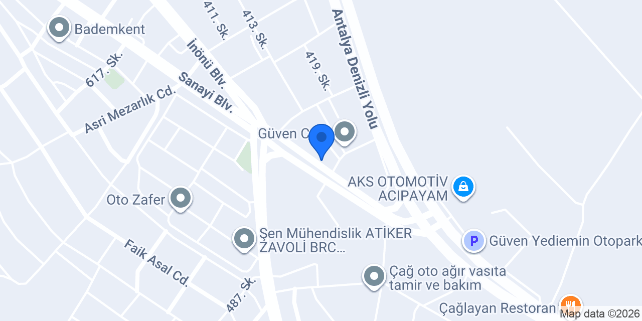 Özçobanoğludemir konumu