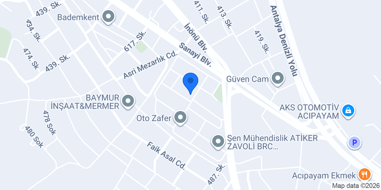 KILINÇOĞLU MERMER ATÖLYE konumu