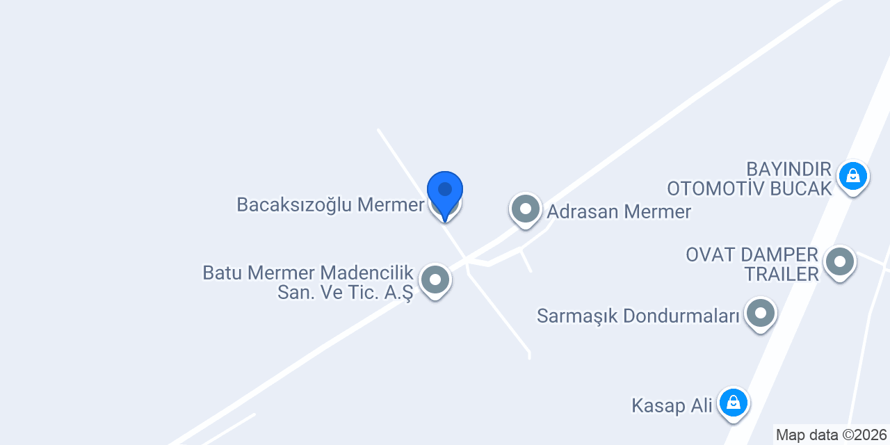 Bacaksızoğlu Mermer konumu