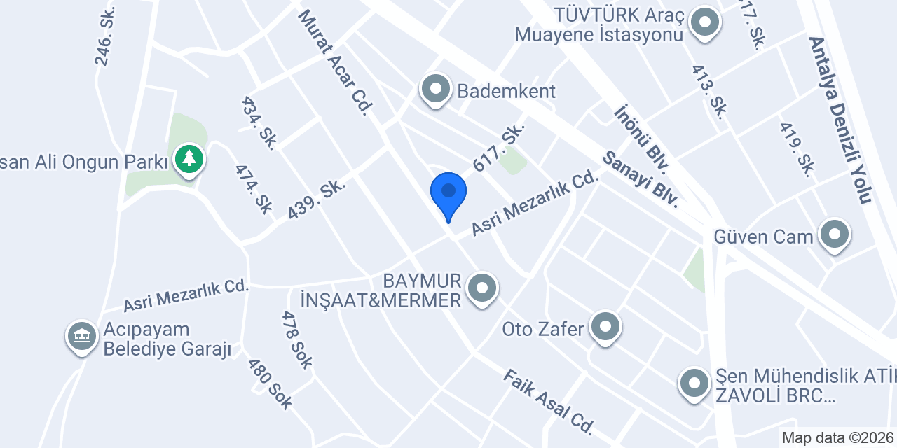 Mesleki Eğitim Merkezi konumu