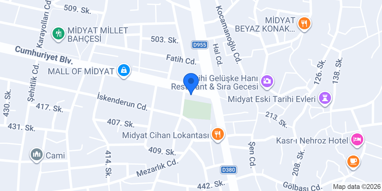 Midyat çilingir Aslan TİCARET konumu