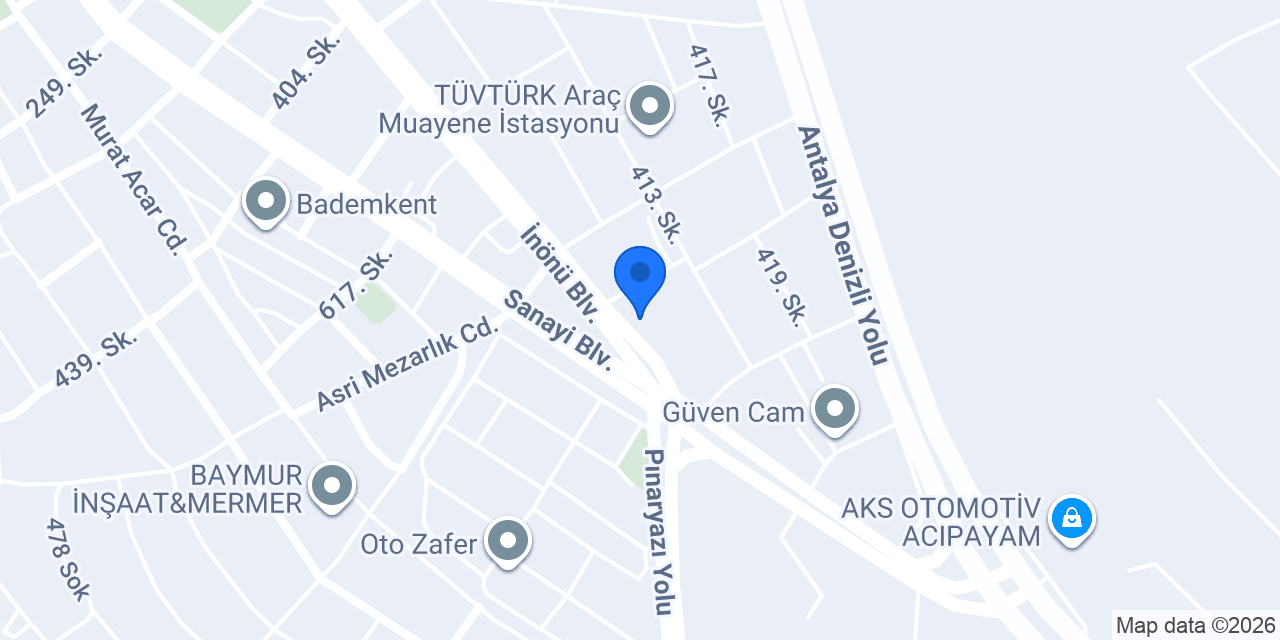 Aliş Oto Lastik konumu