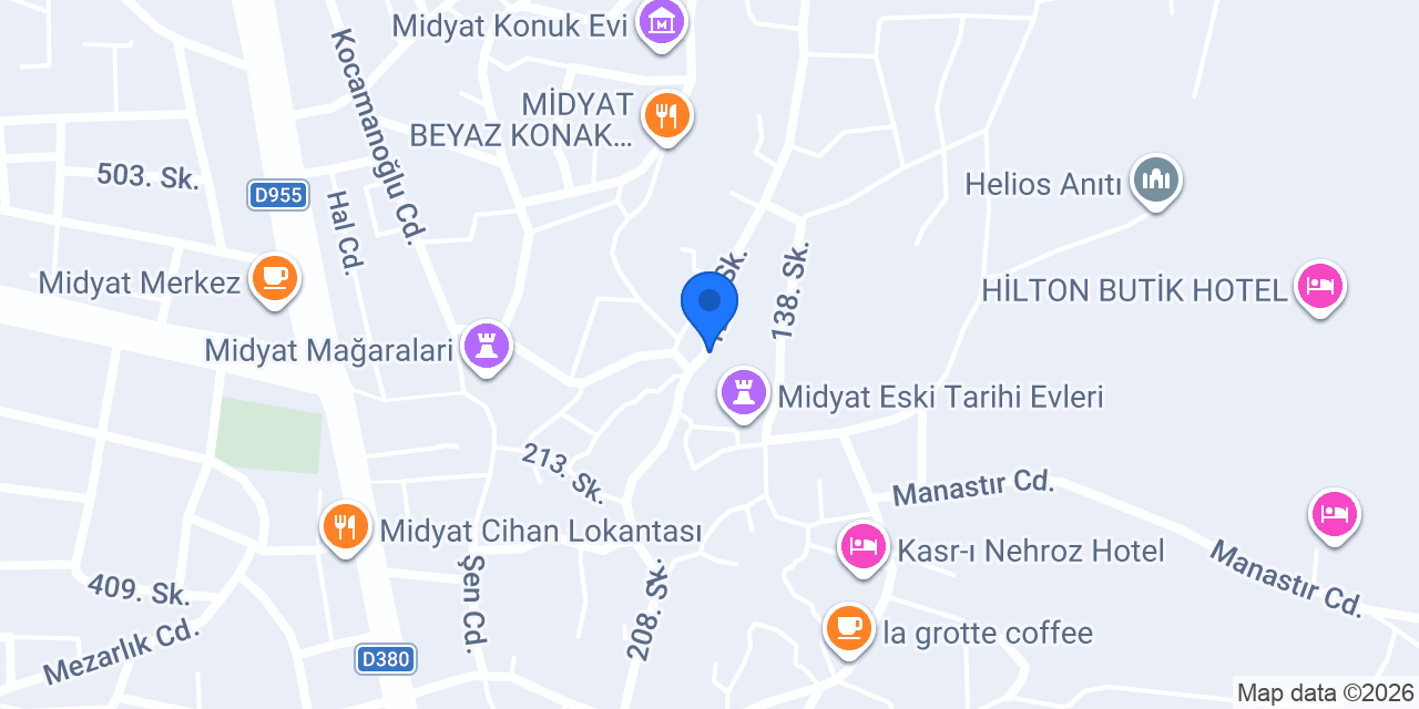 MONS MASİUS HOTEL & CAFE TERAS konumu