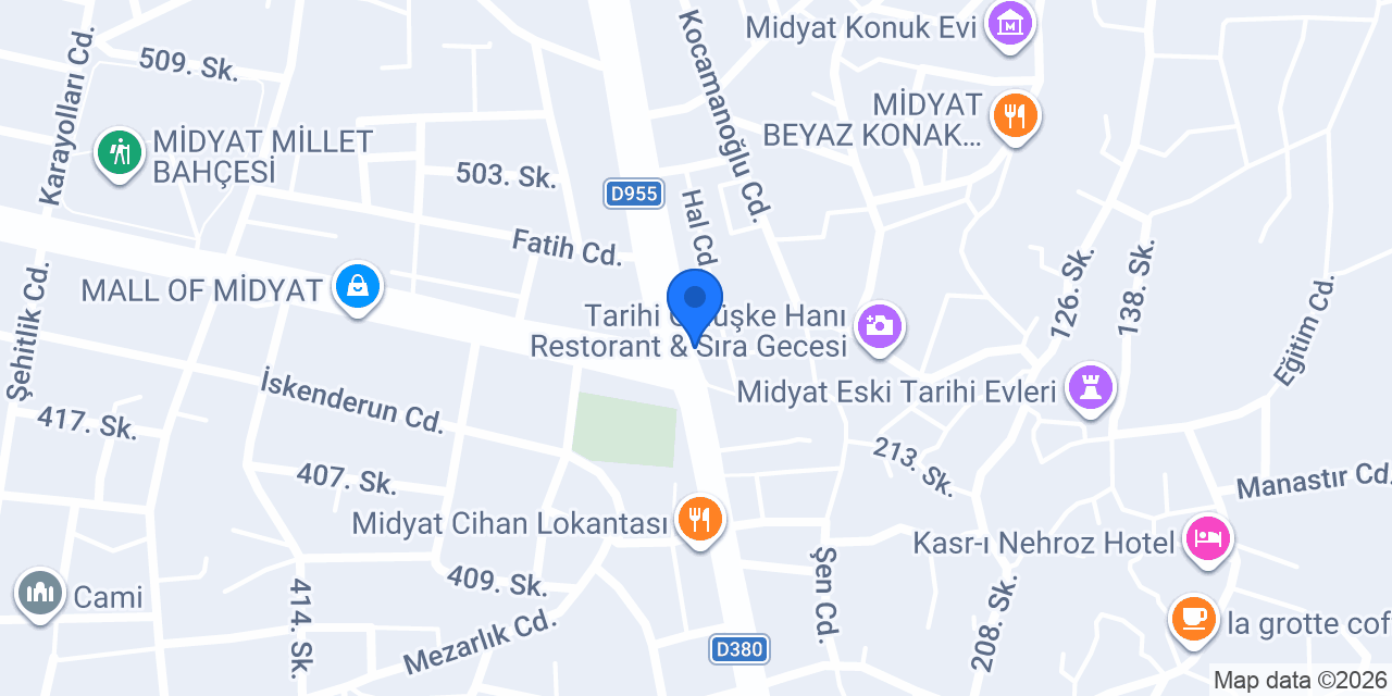 Midyat Taksi 3001 konumu