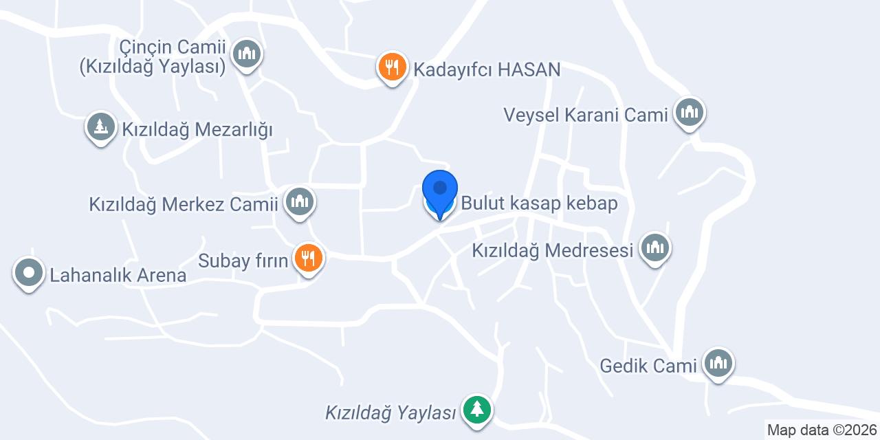 Bulut kasap kebap konumu