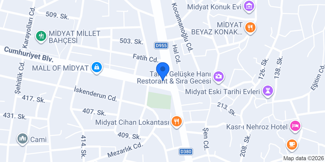 MİDYAT TAKSİ 7/24 konumu