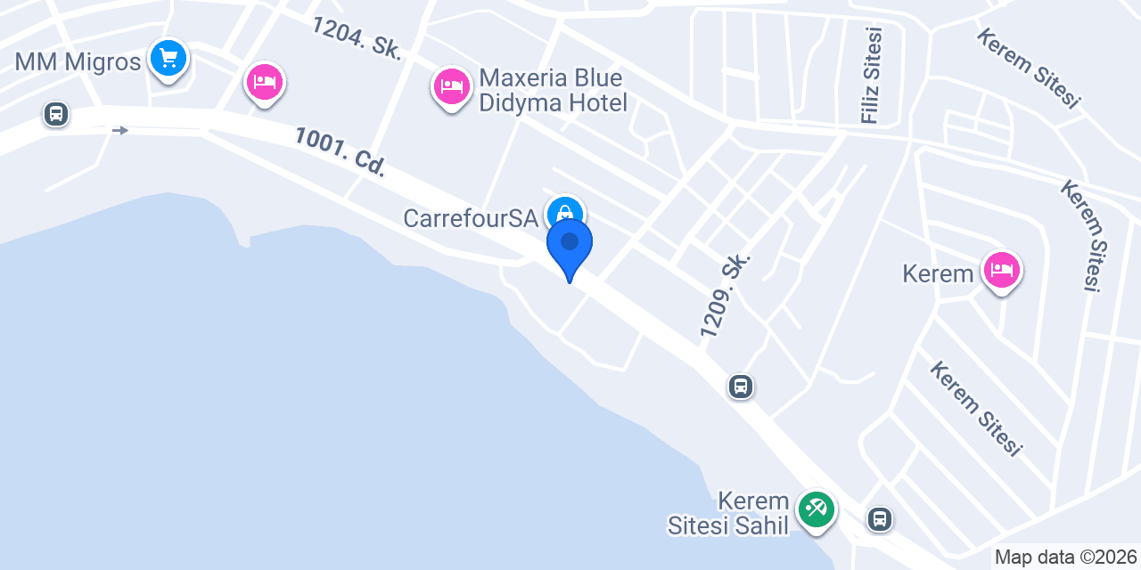 Gümüş Beach restoran konumu