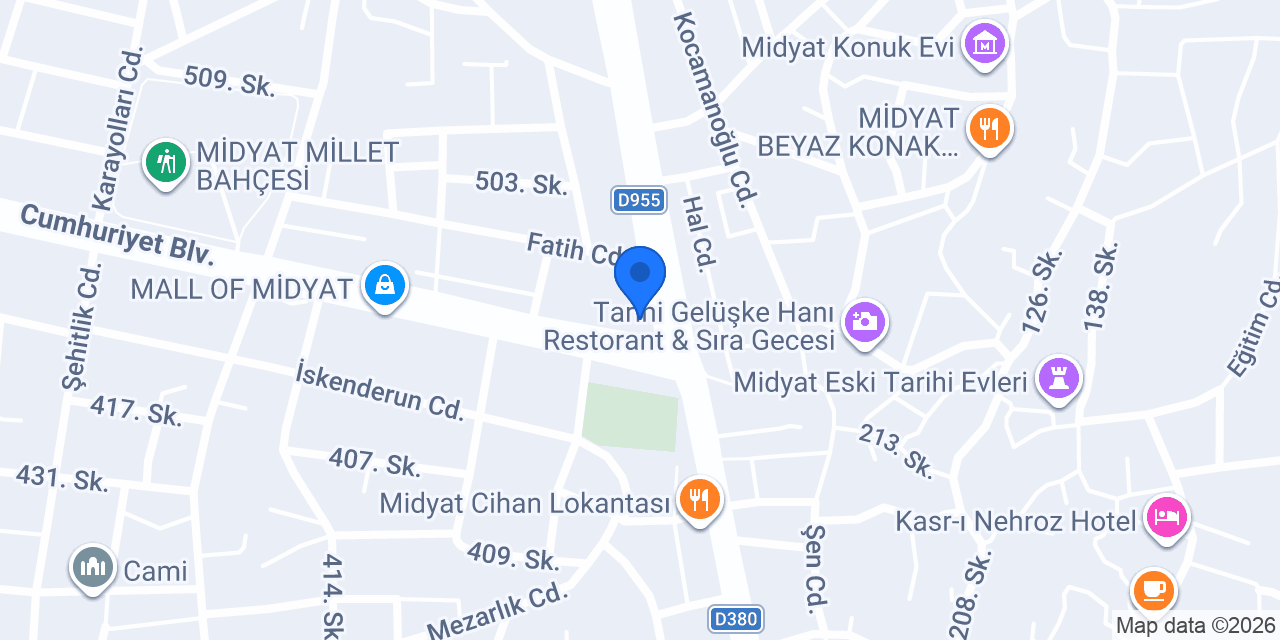 Midyat Dörtyol ocakbaşı konumu