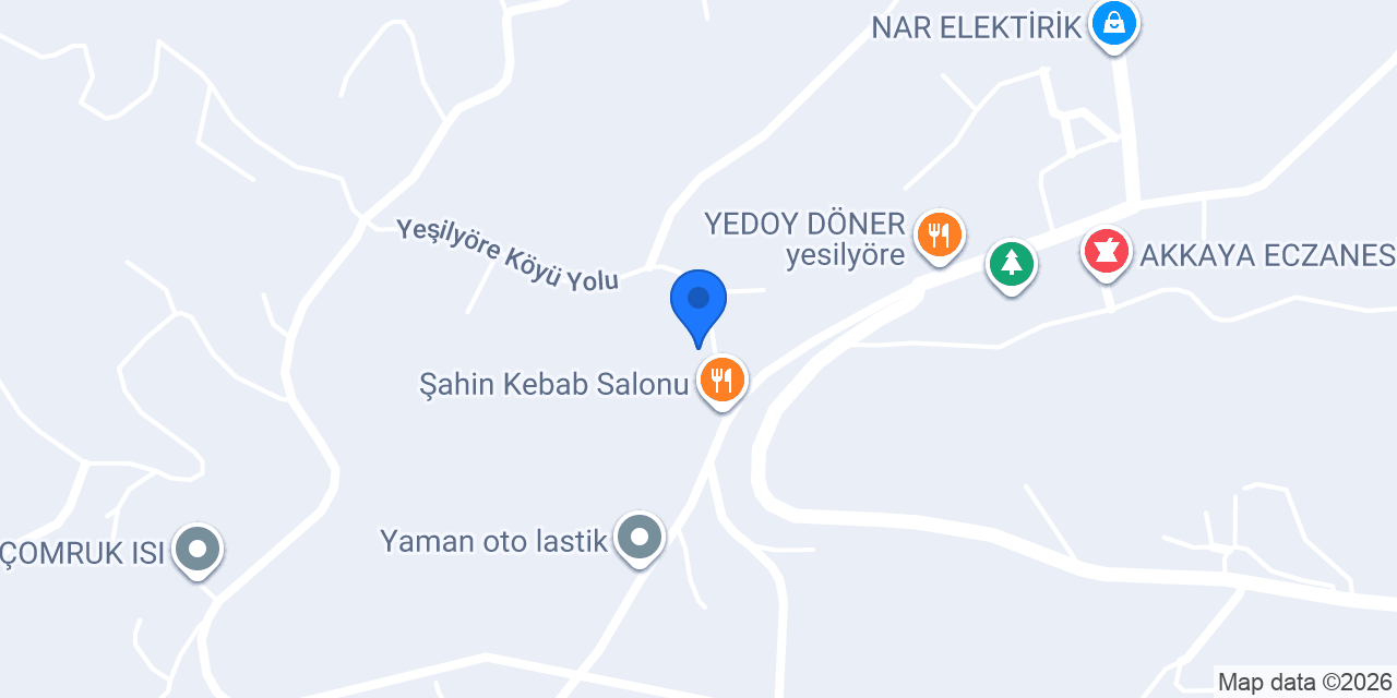 Yeşilyöre lahmacun pide fırını konumu
