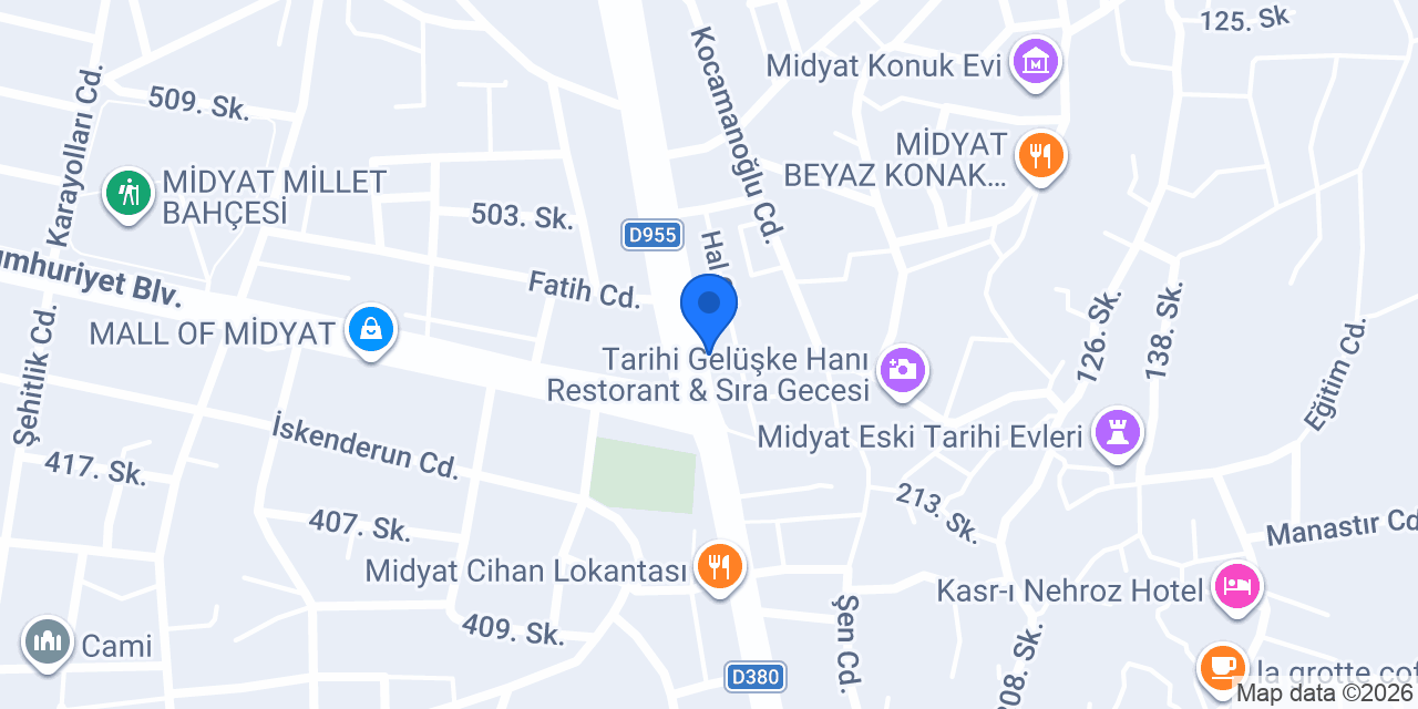 Çiçek Züccaciye konumu