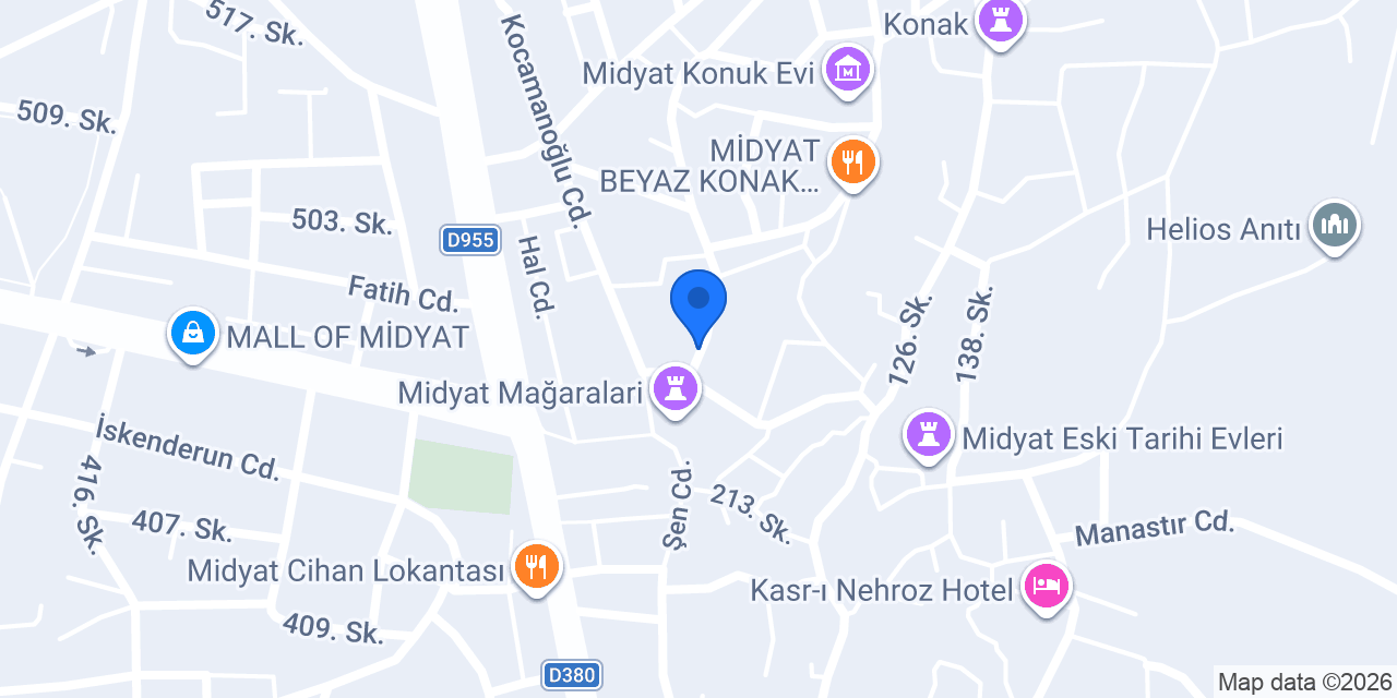 Babil Süryani Şarap Evi konumu