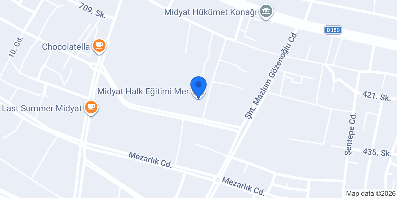 Midyat Halk Eğitimi Mer. konumu