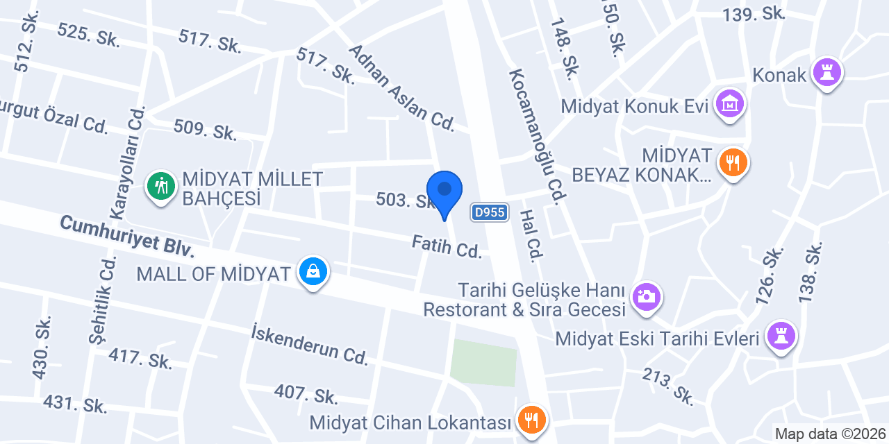 Ekinci Ajans konumu