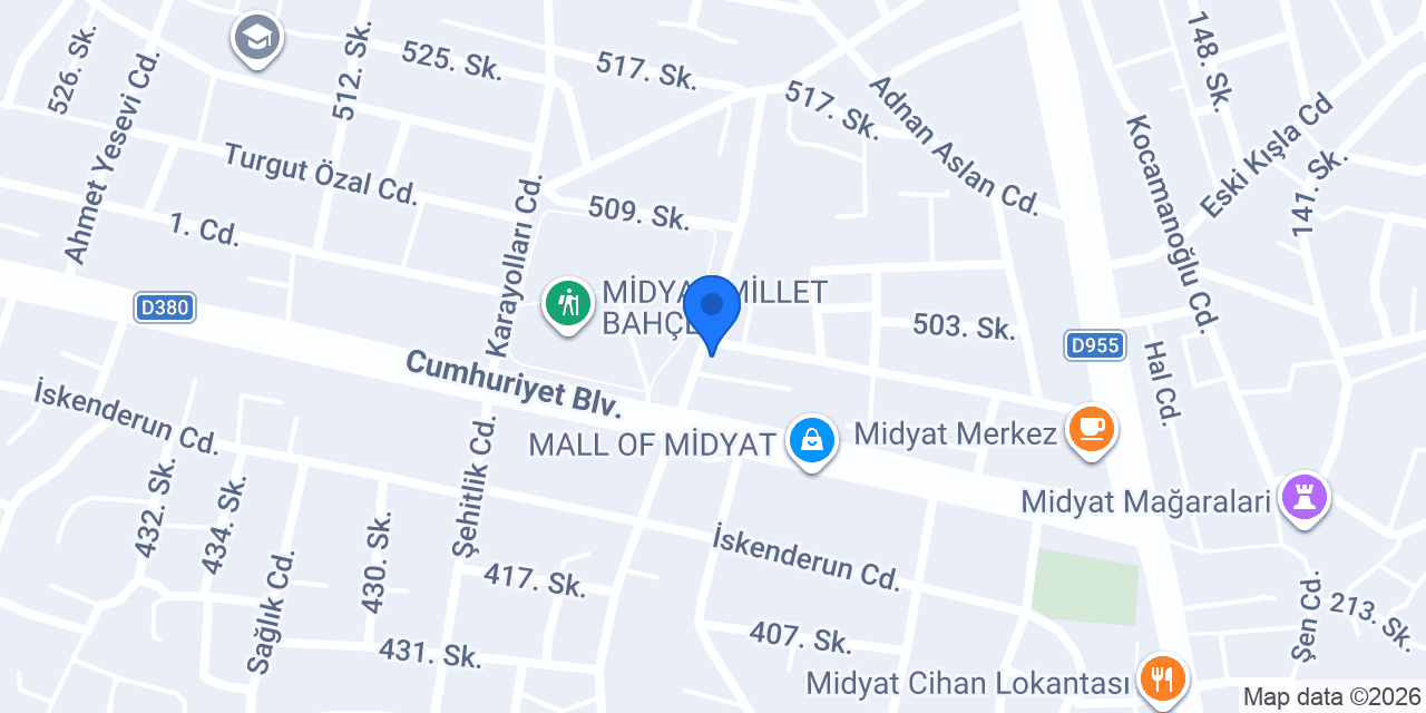 DHL eCommerce - Midyat Şubesi konumu
