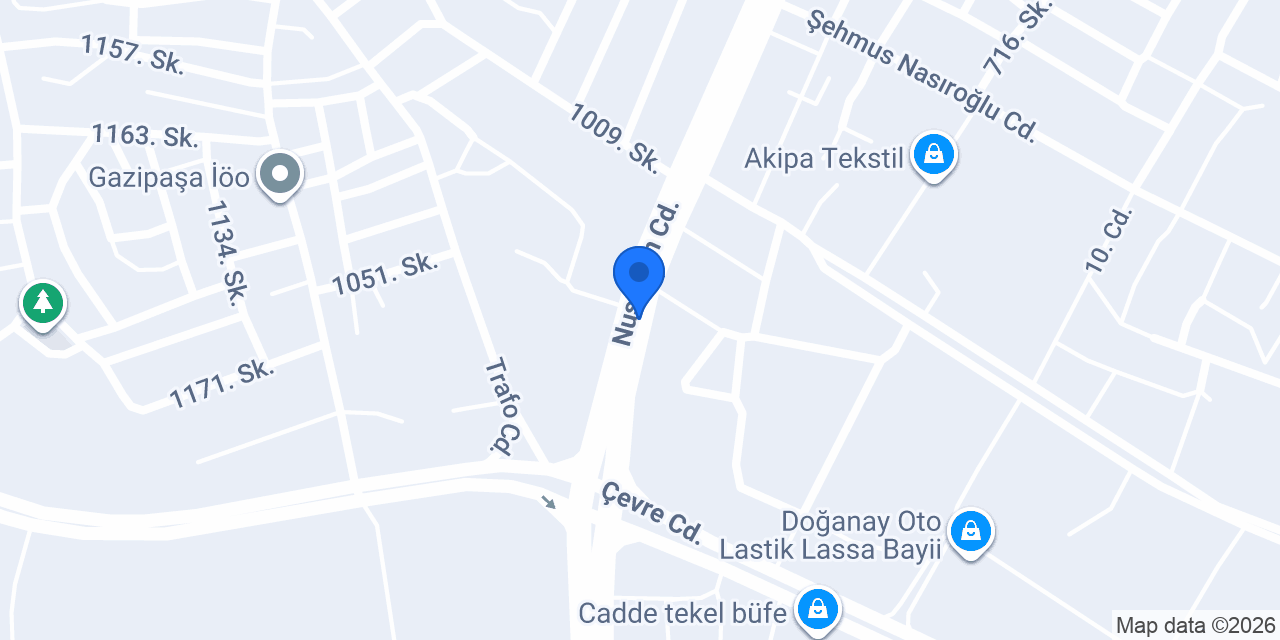 Akıncı toptan konumu