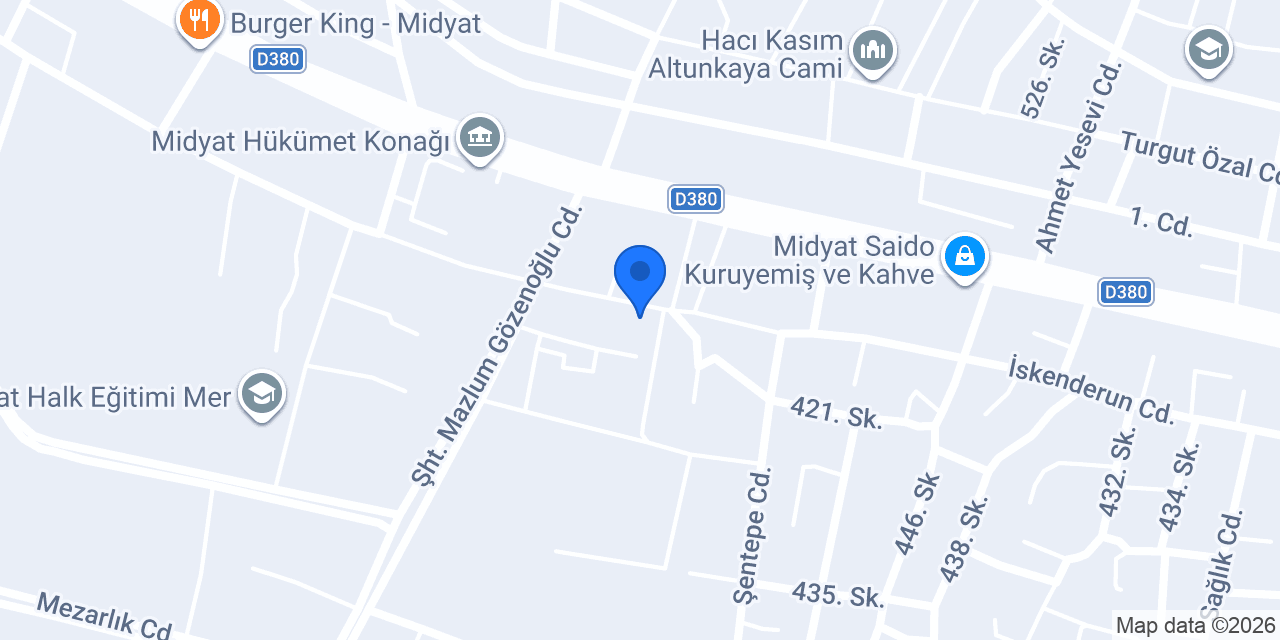 MİDYAT TUNÇ MOBİLYA konumu